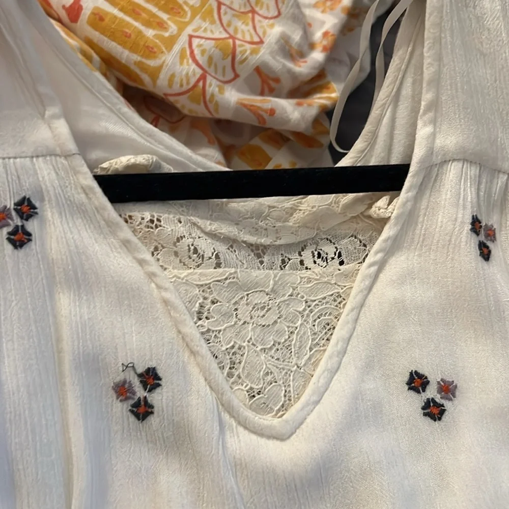 Free people Oxford embroidered dress